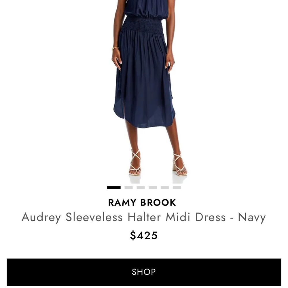 Ramy Brook Blue Halter Dress